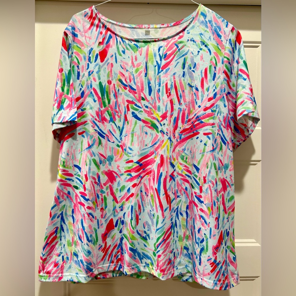 Colorful Abstract Women's Top